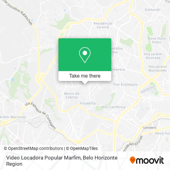 Video Locadora Popular Marfim map