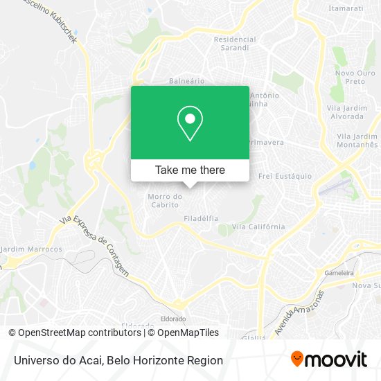 Universo do Acai map