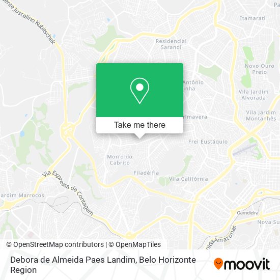 Debora de Almeida Paes Landim map