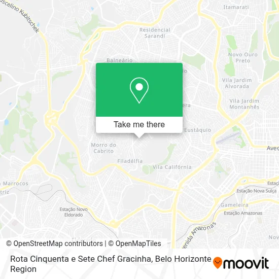 Rota Cinquenta e Sete Chef Gracinha map