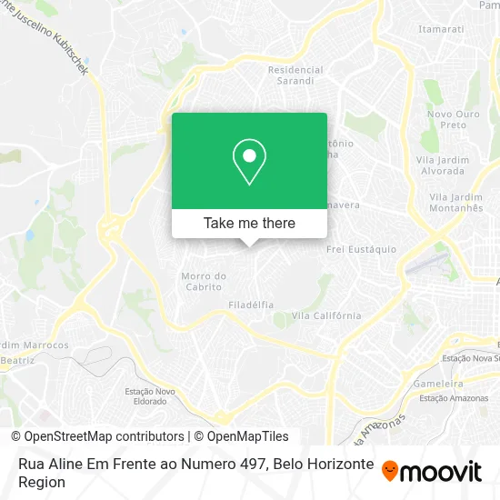 Rua Aline Em Frente ao Numero 497 map