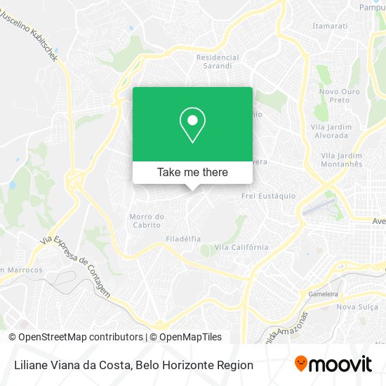 Liliane Viana da Costa map