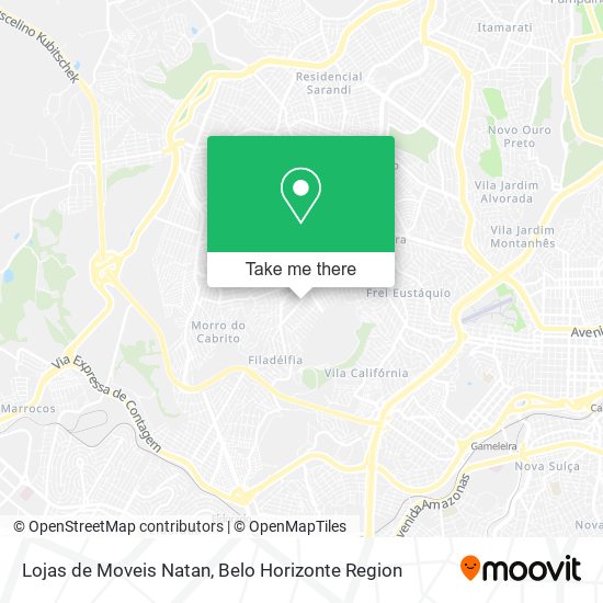 Lojas de Moveis Natan map