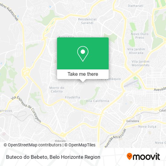 Buteco do Bebeto map