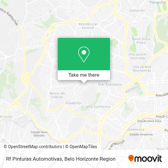 Rf Pinturas Automotivas map