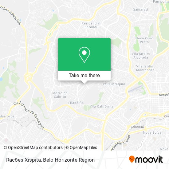 Racões Xispita map