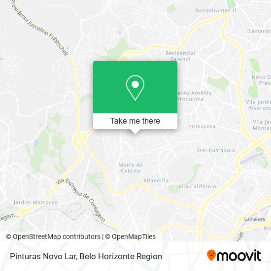 Pinturas Novo Lar map
