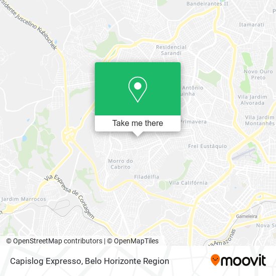 Capislog Expresso map
