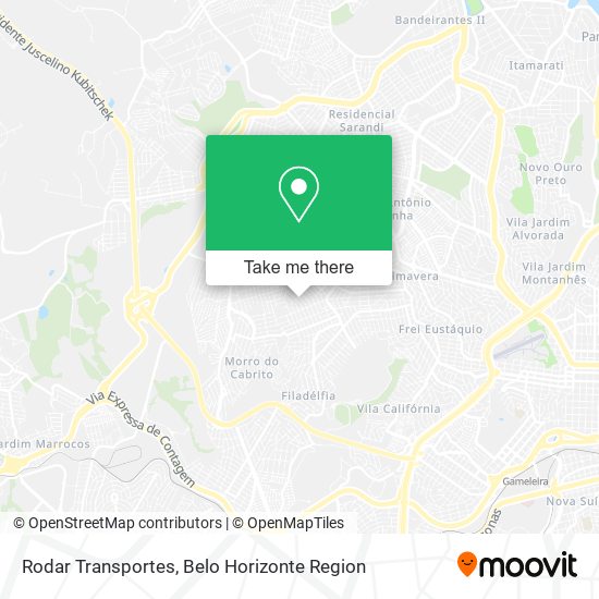 Rodar Transportes map