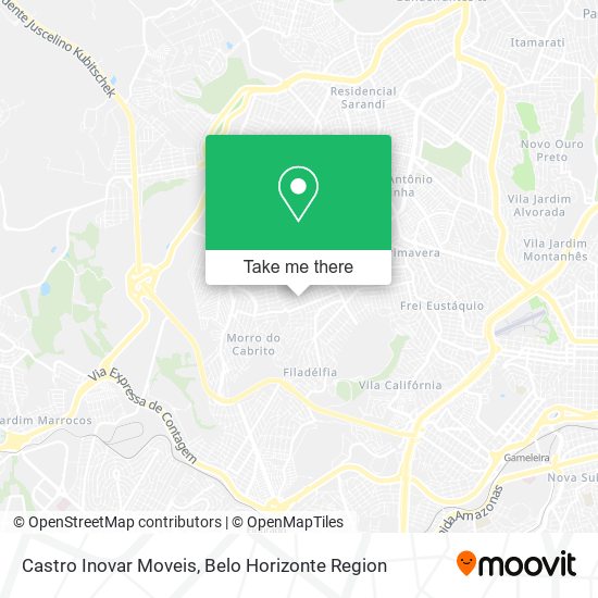 Castro Inovar Moveis map