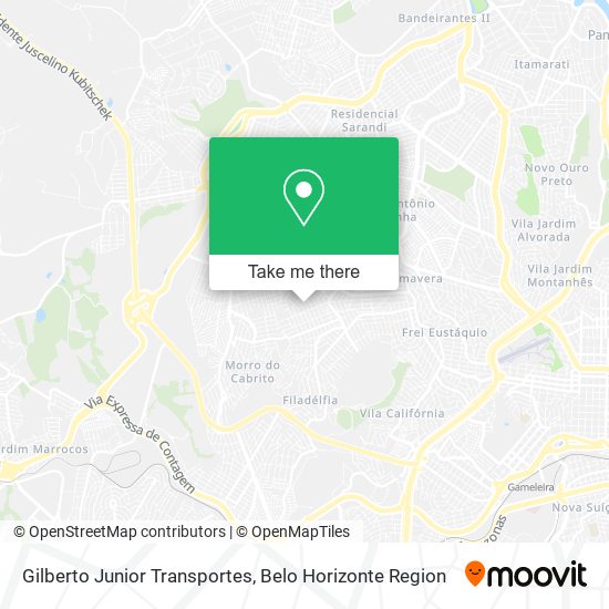 Gilberto Junior Transportes map