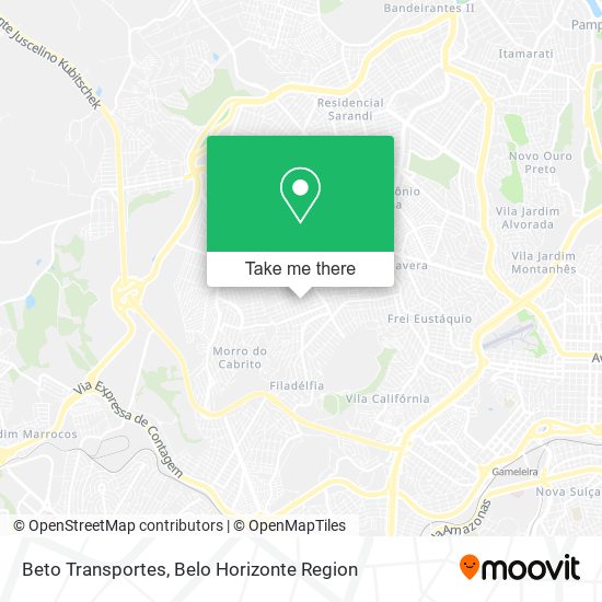 Beto Transportes map