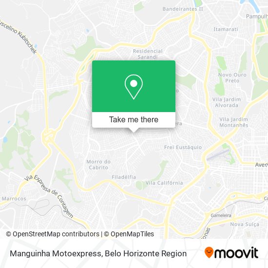 Manguinha Motoexpress map