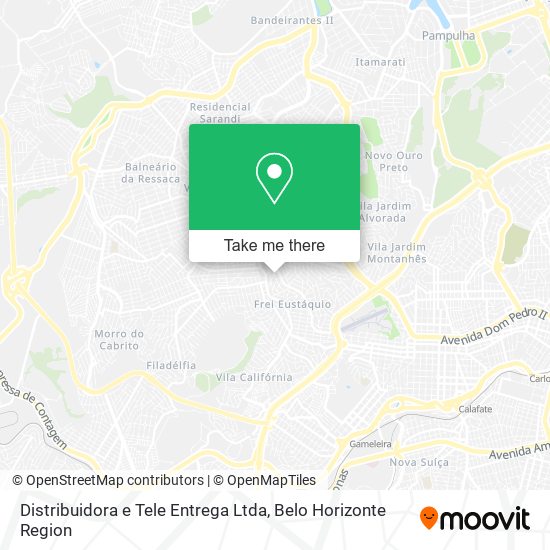 Distribuidora e Tele Entrega Ltda map