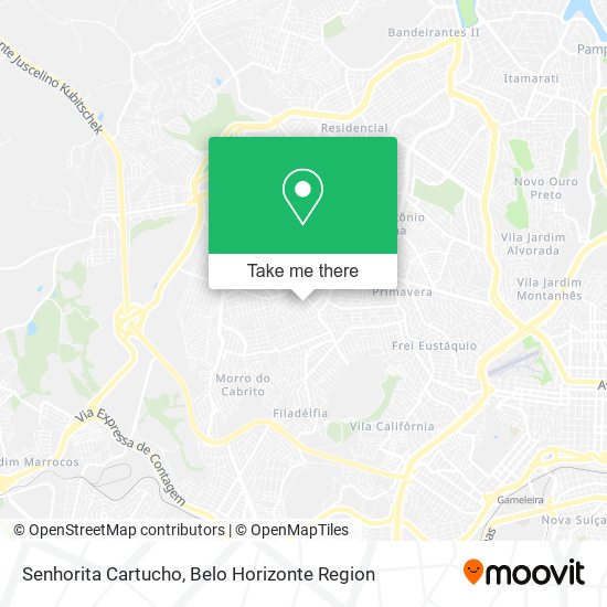 Senhorita Cartucho map
