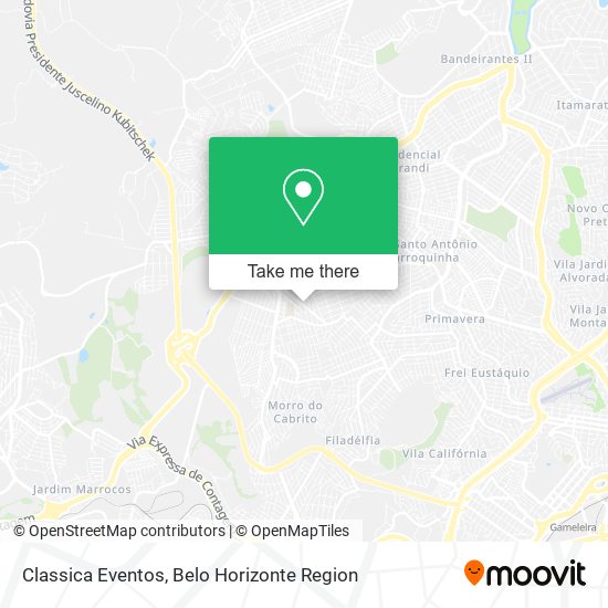 Classica Eventos map