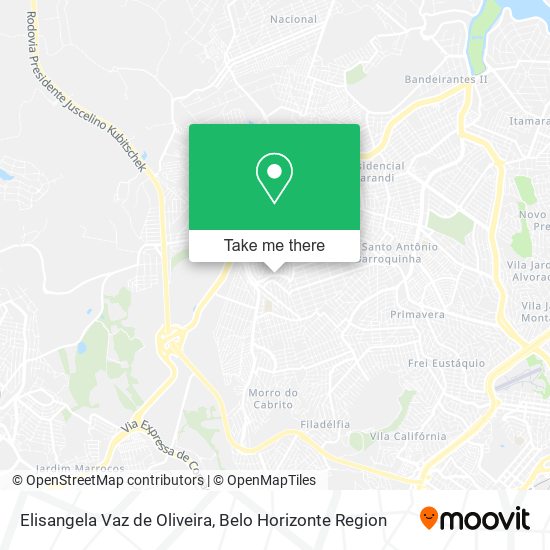 Elisangela Vaz de Oliveira map