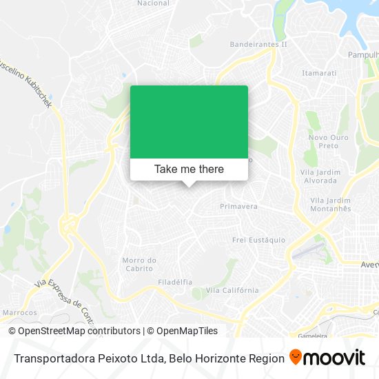 Transportadora Peixoto Ltda map