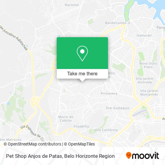 Pet Shop Anjos de Patas map
