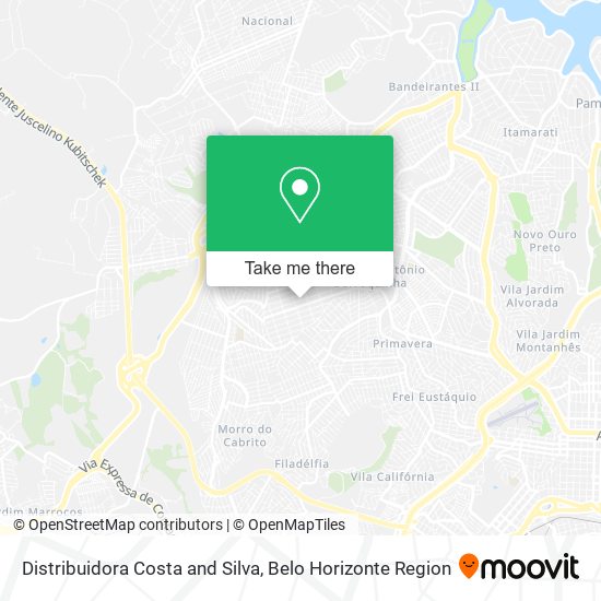 Distribuidora Costa and Silva map
