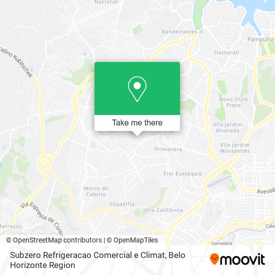 Subzero Refrigeracao Comercial e Climat map