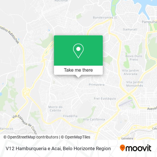 V12 Hamburqueria e Acai map