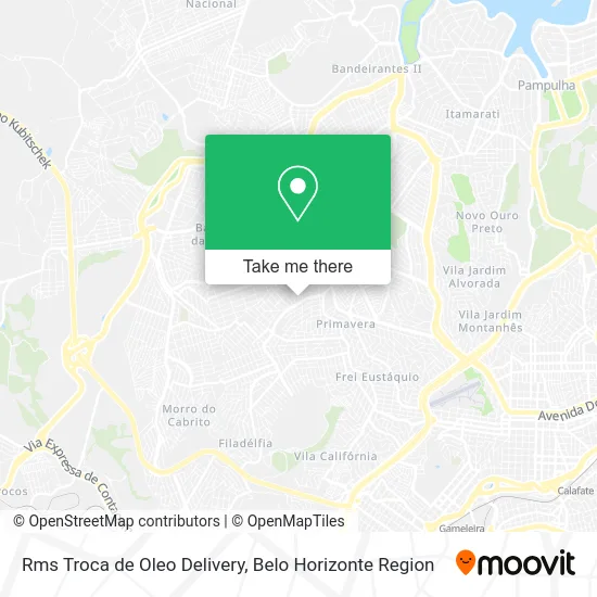 Rms Troca de Oleo Delivery map
