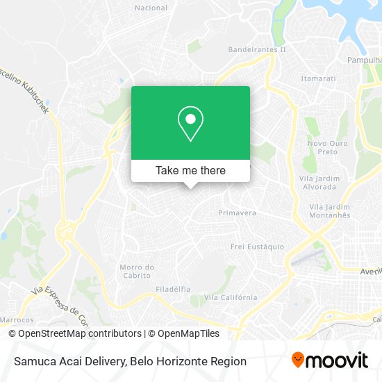 Samuca Acai Delivery map
