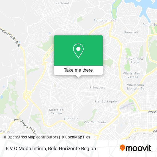 E V O Moda Intima map