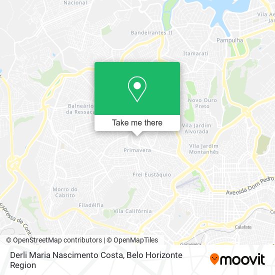 Derli Maria Nascimento Costa map