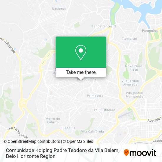 Comunidade Kolping Padre Teodoro da Vila Belem map