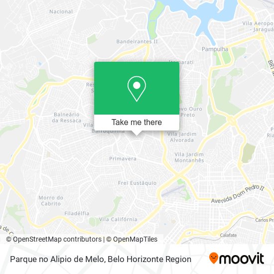 Parque no Alipio de Melo map