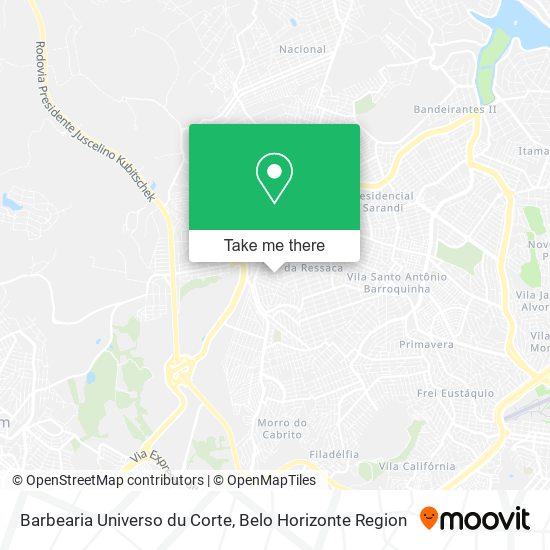 Barbearia Universo du Corte map