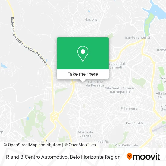 R and B Centro Automotivo map