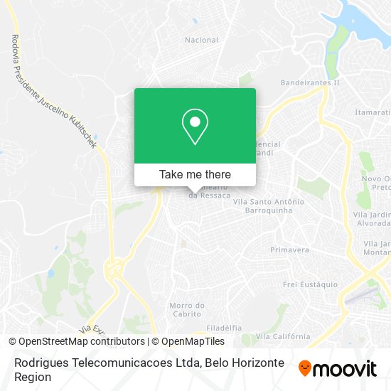 Rodrigues Telecomunicacoes Ltda map