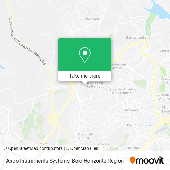 Astro Instruments Systems map
