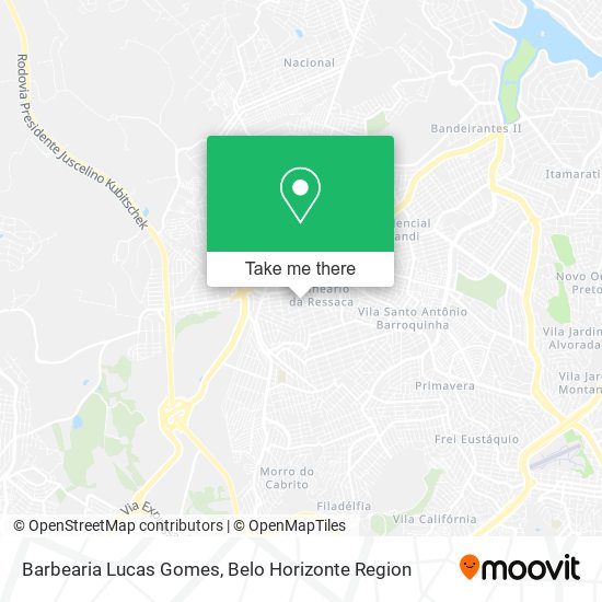 Barbearia Lucas Gomes map