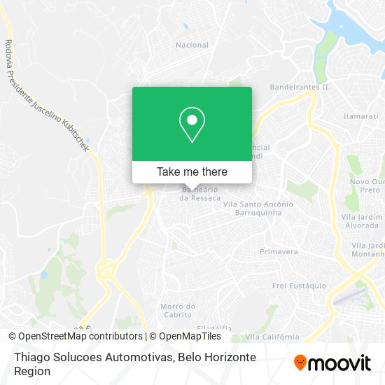 Thiago Solucoes Automotivas map