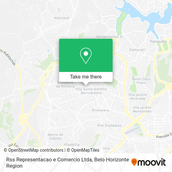 Rss Representacao e Comercio Ltda map