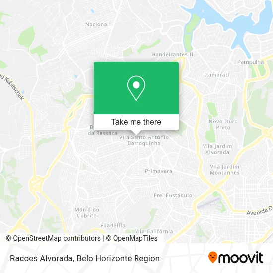 Racoes Alvorada map