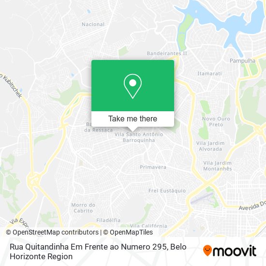 Rua Quitandinha Em Frente ao Numero 295 map
