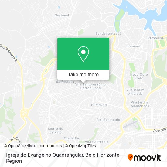 Igreja do Evangelho Quadrangular map