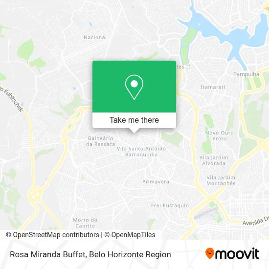 Rosa Miranda Buffet map