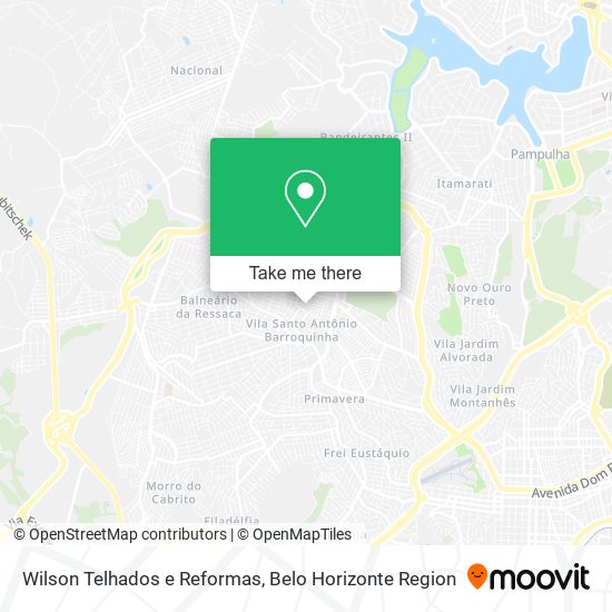 Wilson Telhados e Reformas map