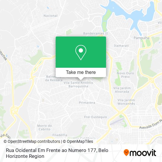 Rua Ocidental Em Frente ao Numero 177 map