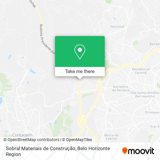 Mapa Sobral Materiais de Construção