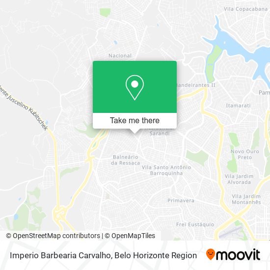 Mapa Imperio Barbearia Carvalho