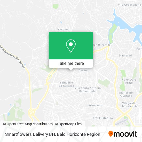 Smartflowers Delivery BH map