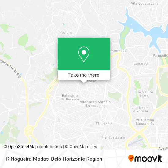 R Nogueira Modas map
