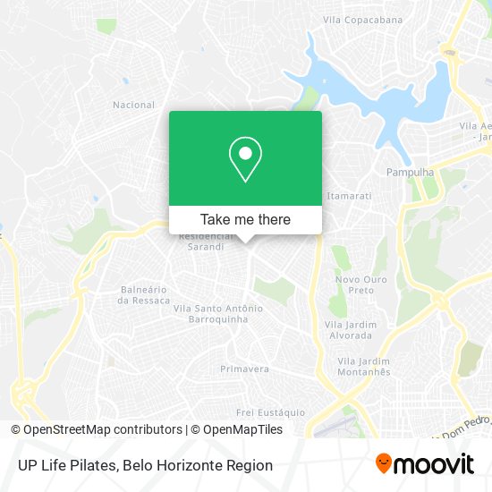 UP Life Pilates map